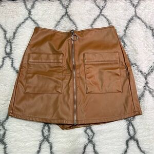 F21 Pleather Skort Size S